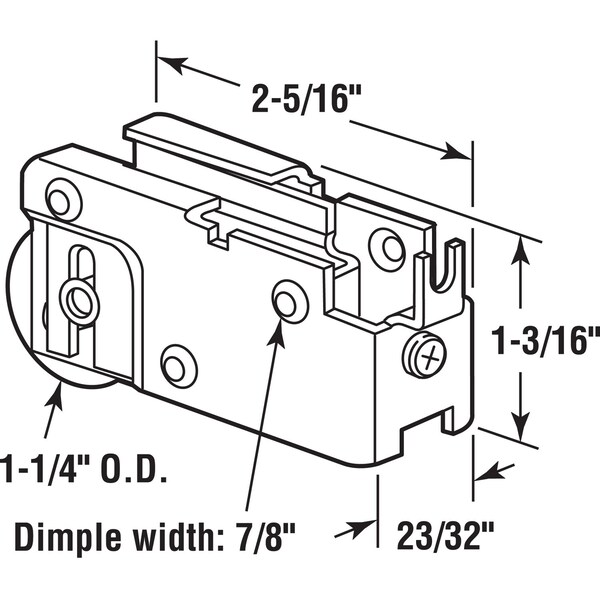 Rollr Assy Stl Pacfc1.25